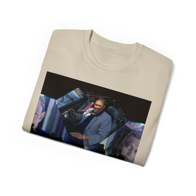 Cosmic Visionary: Hawthorne James in the Future T-Shirt