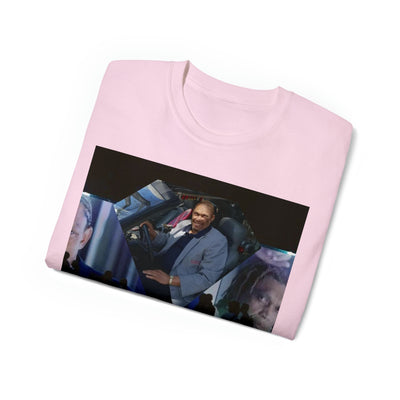 Cosmic Visionary: Hawthorne James in the Future T-Shirt