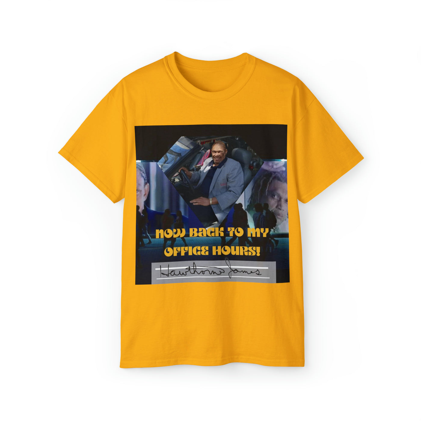 Cosmic Visionary: Hawthorne James in the Future T-Shirt